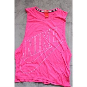 Pink Nike Muscle Shirt